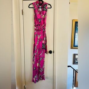 NWT Silk fairycore 90s Y2K petal dress butterfly Resortwear bias cut maxi dress